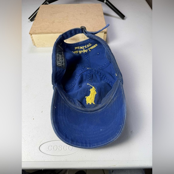Dirty Vintage Polo Ralph Lauren Cap Faded Style Big Pony Logo - Picture 8 of 10
